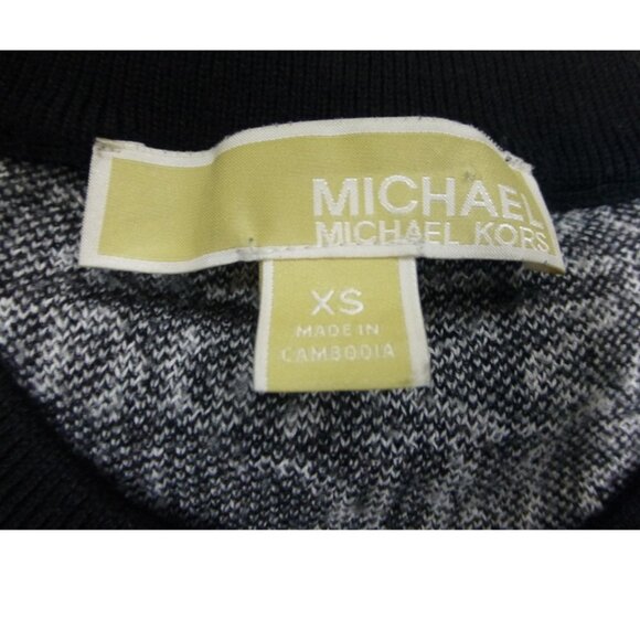 Michael Michael Kors Black and White All Over Logo Sweater (Size XS) - Picture 5 of 10